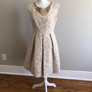 Formal midi gold dress